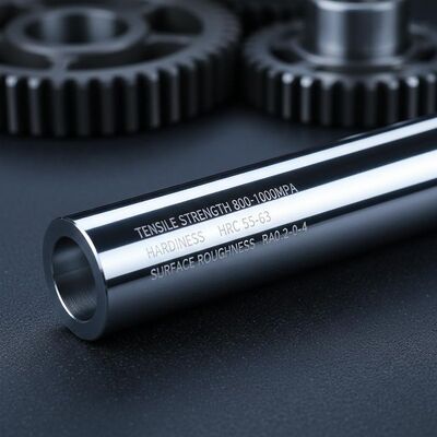 Rugosité de surface Ra0,2-0,4 Baston à piston chrome avec résistance à la traction 800-1000 MPa et HRC 55-63 Dureté pour les systèmes mécaniques durables